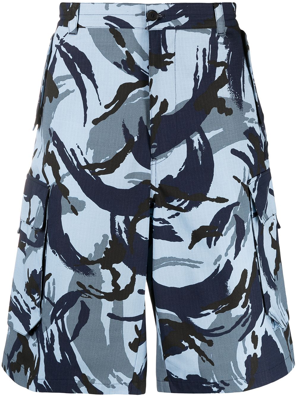 Kenzo Tropic Camo 工装短裤 - 蓝色