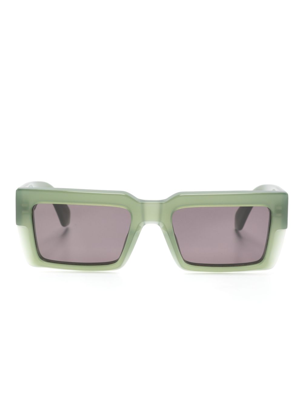 Off-White Eyewear Moberly 长方形框太阳眼镜 - 绿色