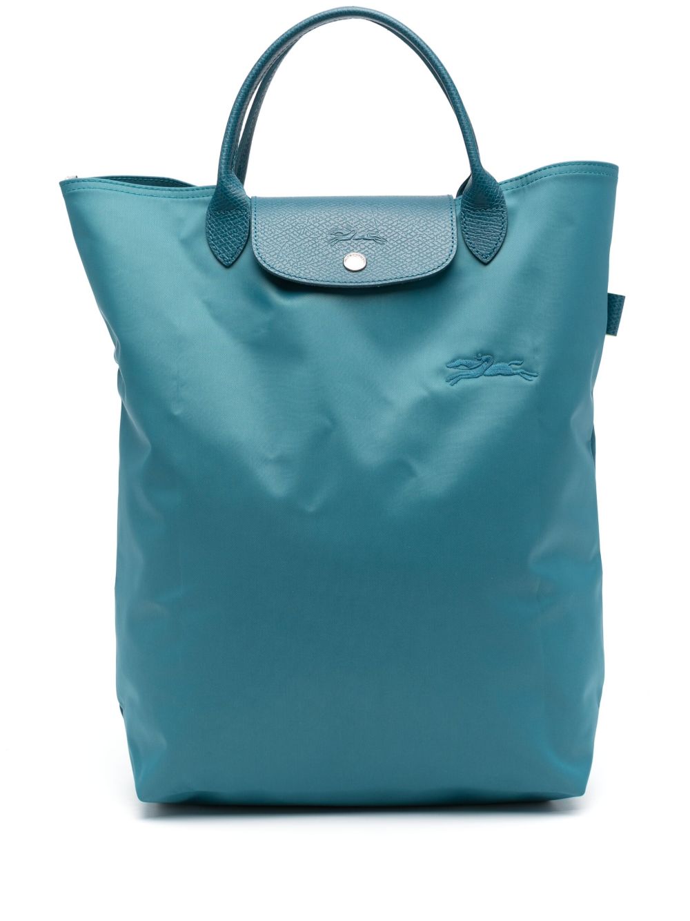 Longchamp Le Pliage 中号手提包 - 蓝色