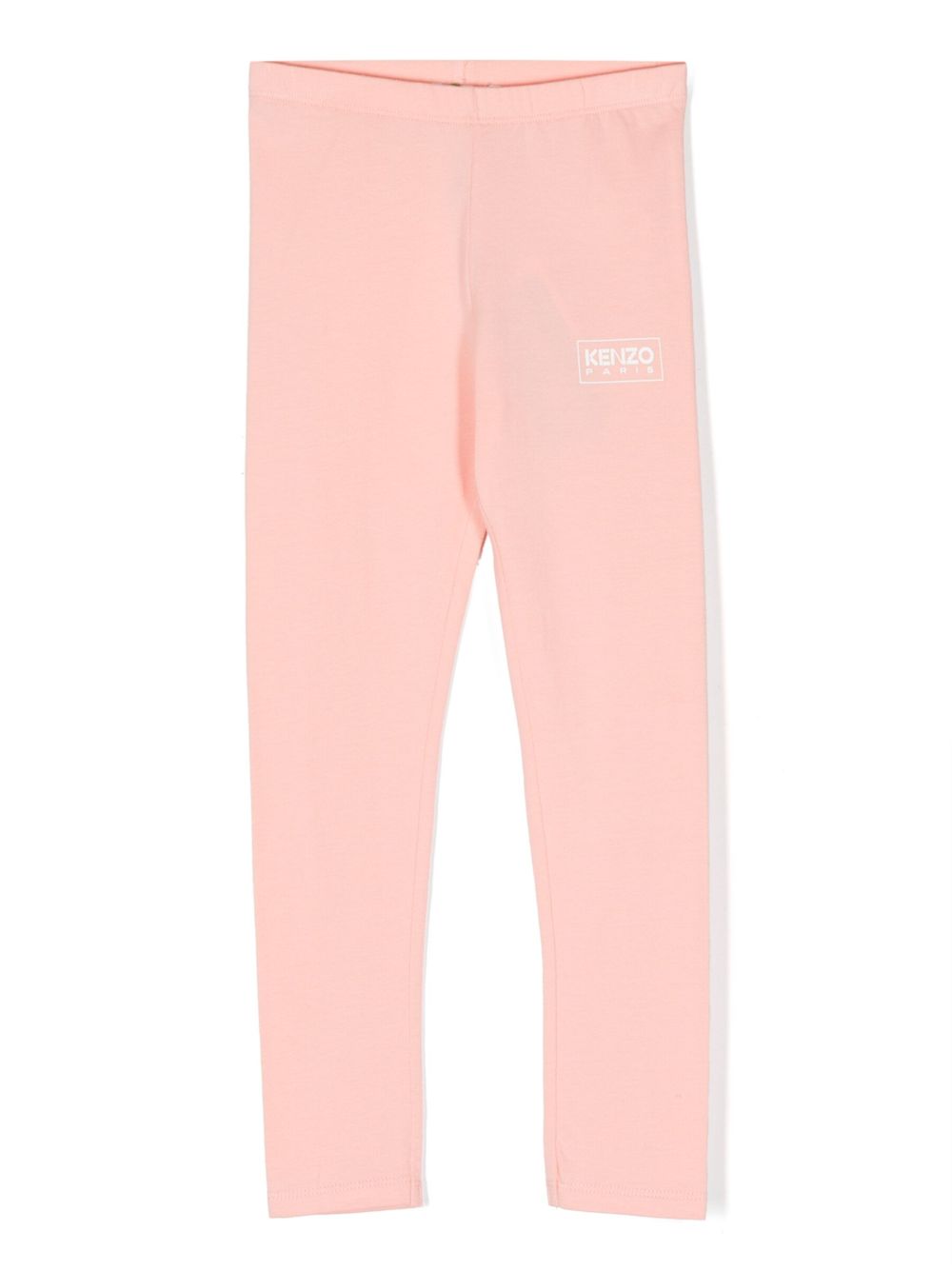 Kenzo Kids logo印花打底裤 - 粉色
