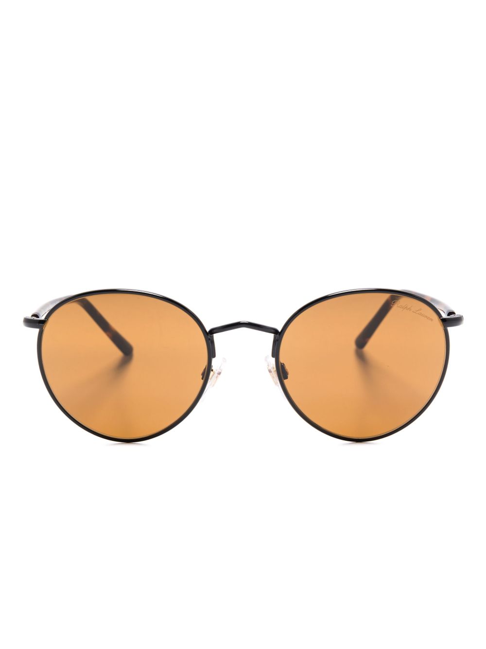 Polo Ralph Lauren 圆框太阳眼镜 - 黑色