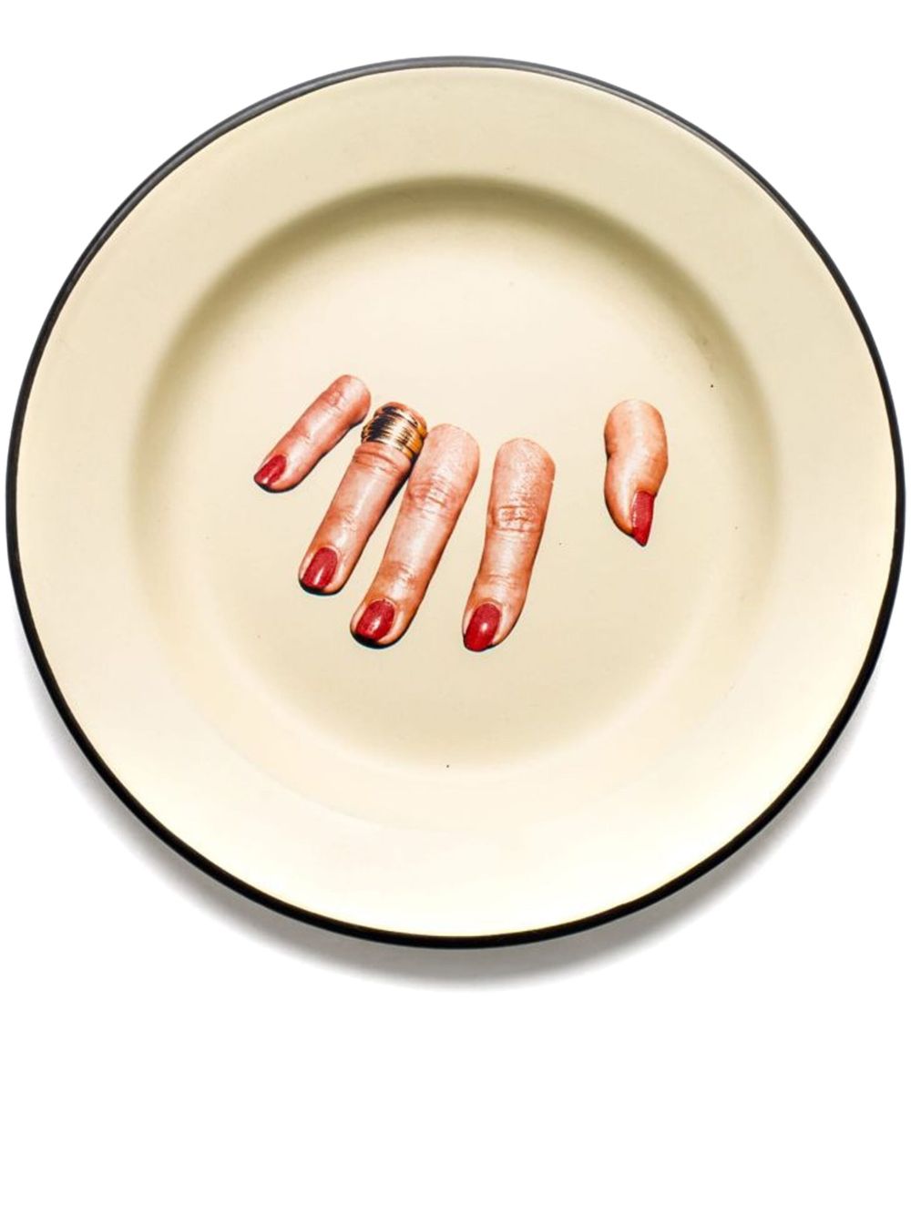 Seletti 16836 Enamel Fingers 餐盘 - 中性色