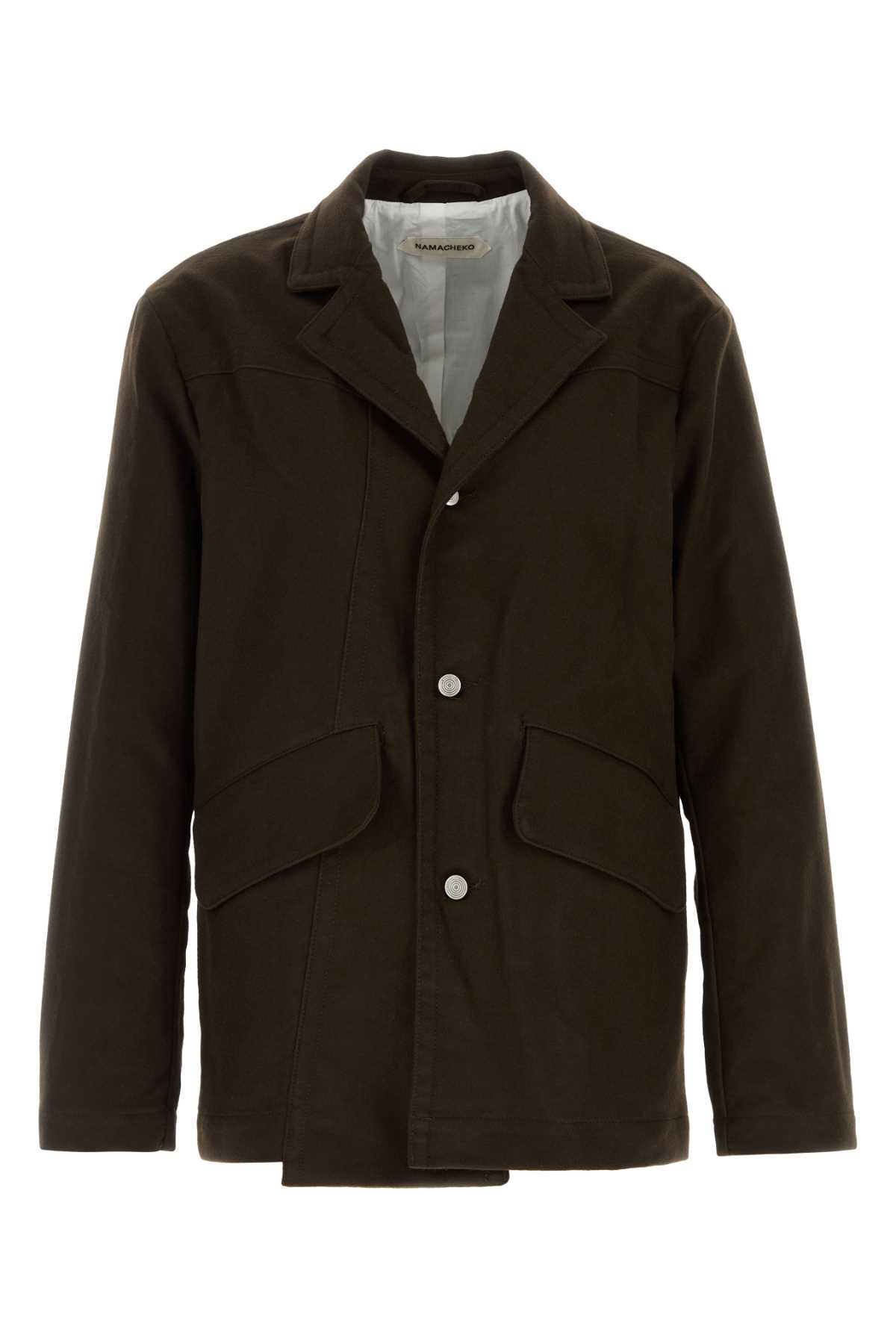 Namacheko Brown Cotton Moleskin Blazer