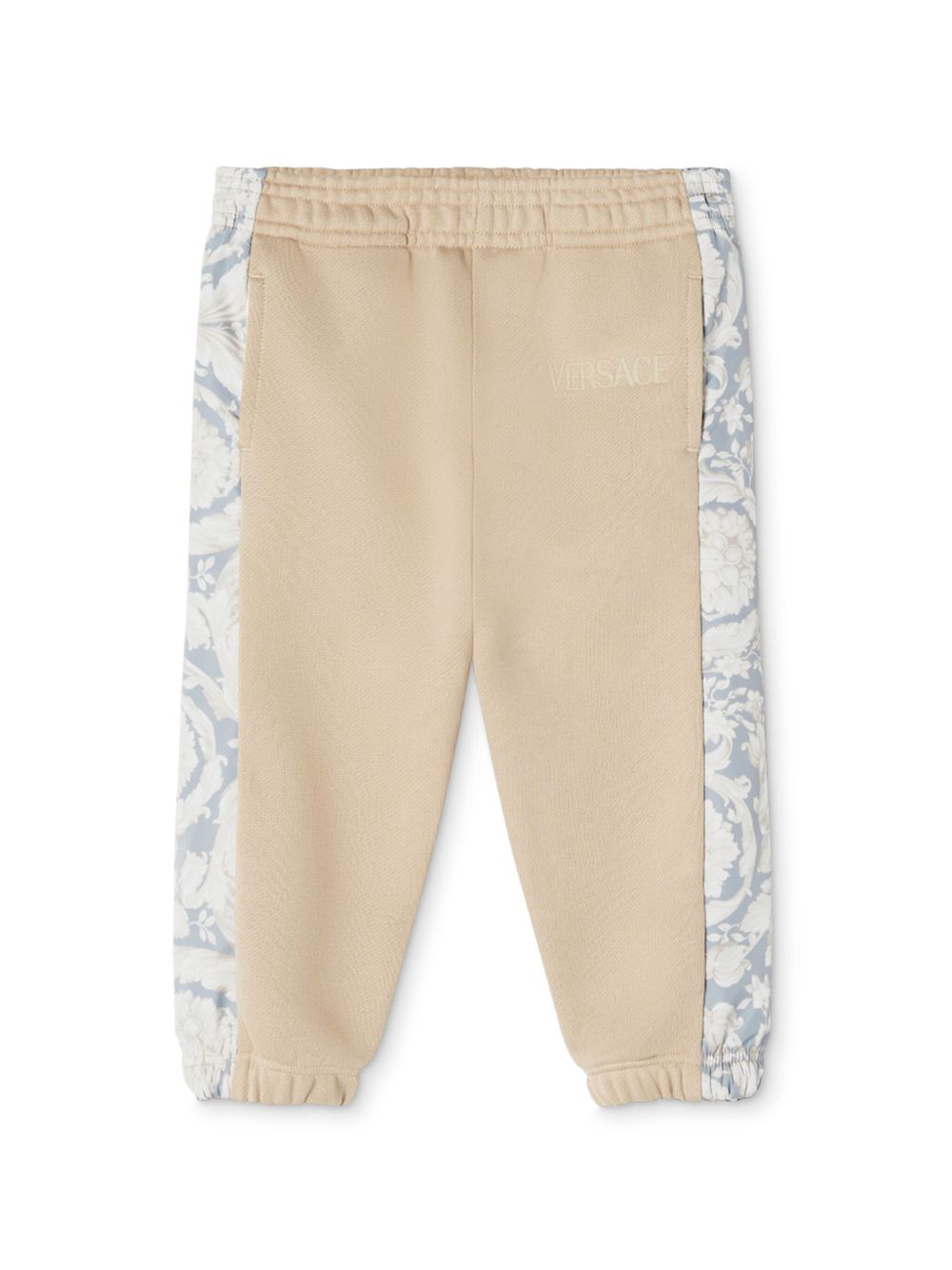 Versace Kids Barocco 拼接运动裤 - 中性色