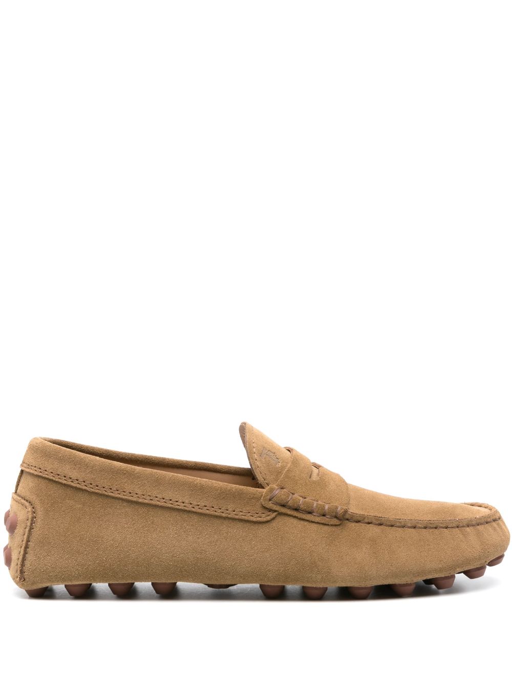 Tod's Gommino Driving 绒面皮乐福鞋 - 褐色