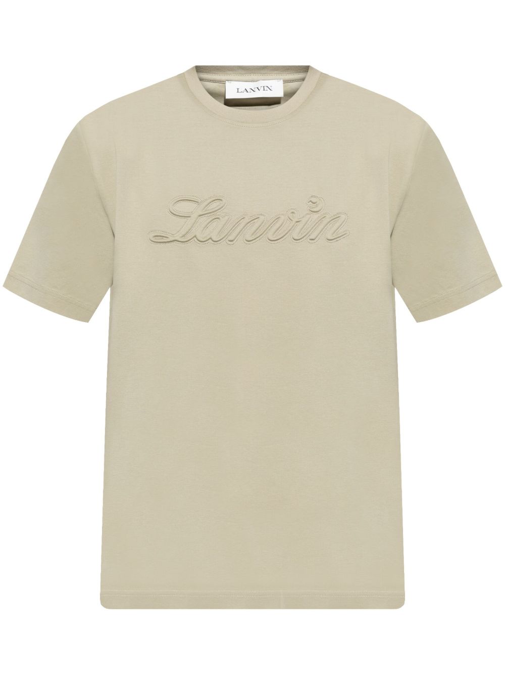 Lanvin logo刺绣T恤 - 中性色