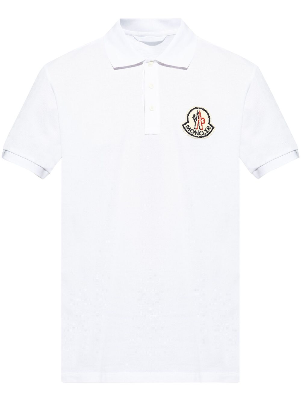 Moncler 标贴棉polo衫 - 白色