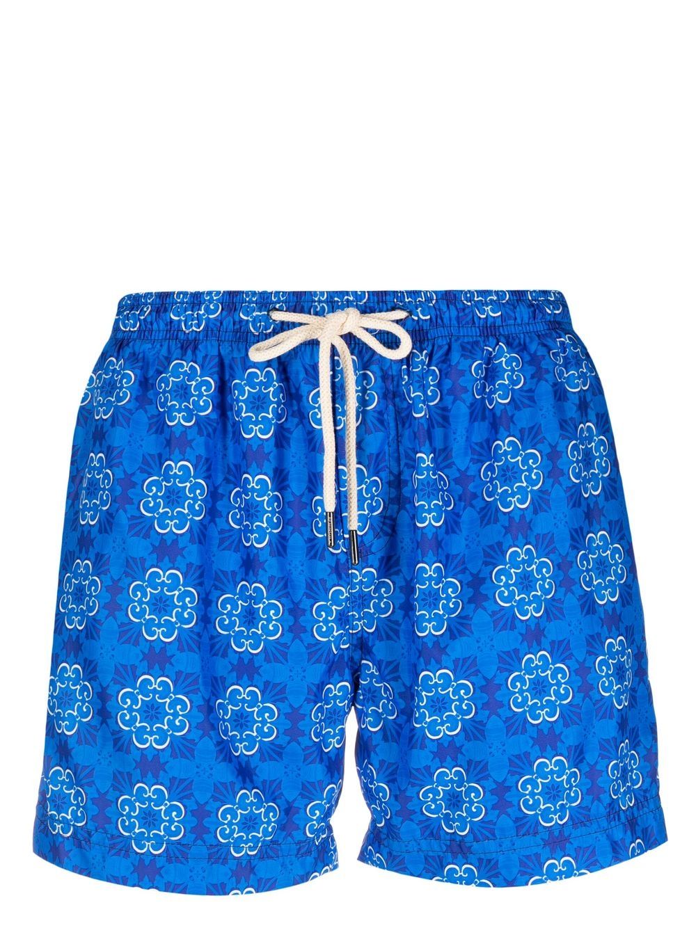 PENINSULA SWIMWEAR 图案印花泳裤 - 蓝色