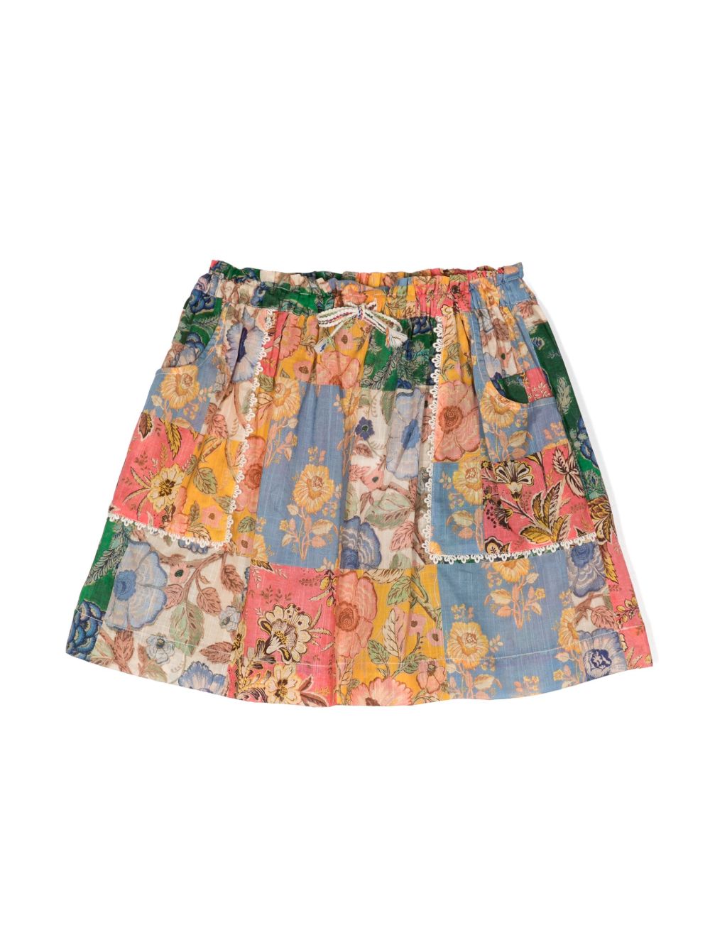 ZIMMERMANN Kids Junie 补丁设计半身裙 - 彩色