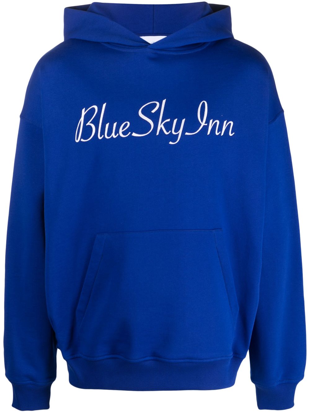 BLUE SKY INN logo印花棉连帽衫 - 蓝色