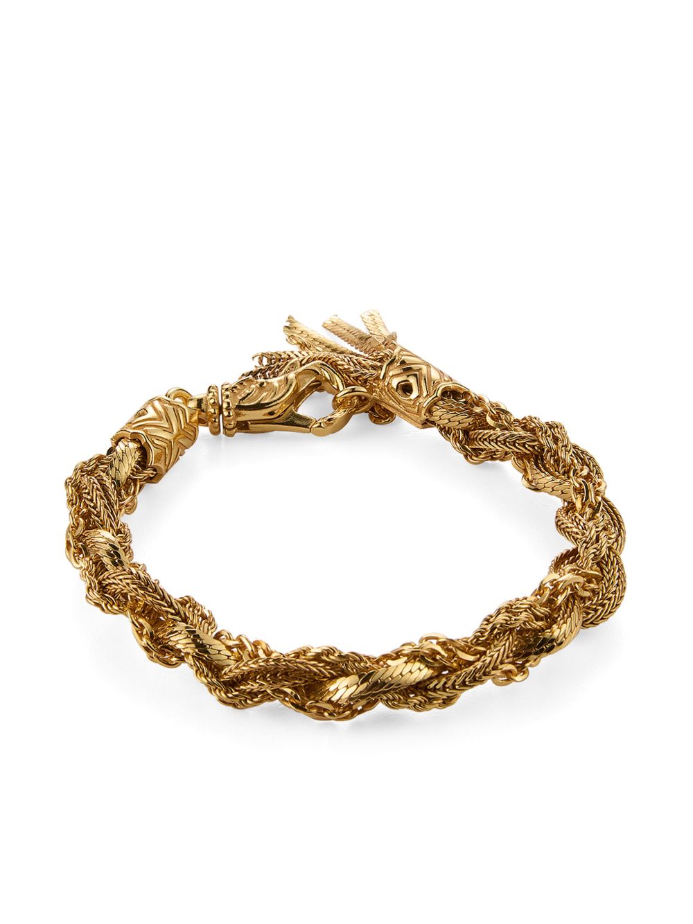 Emanuele Bicocchi Round Braid 中号手链 - 金色