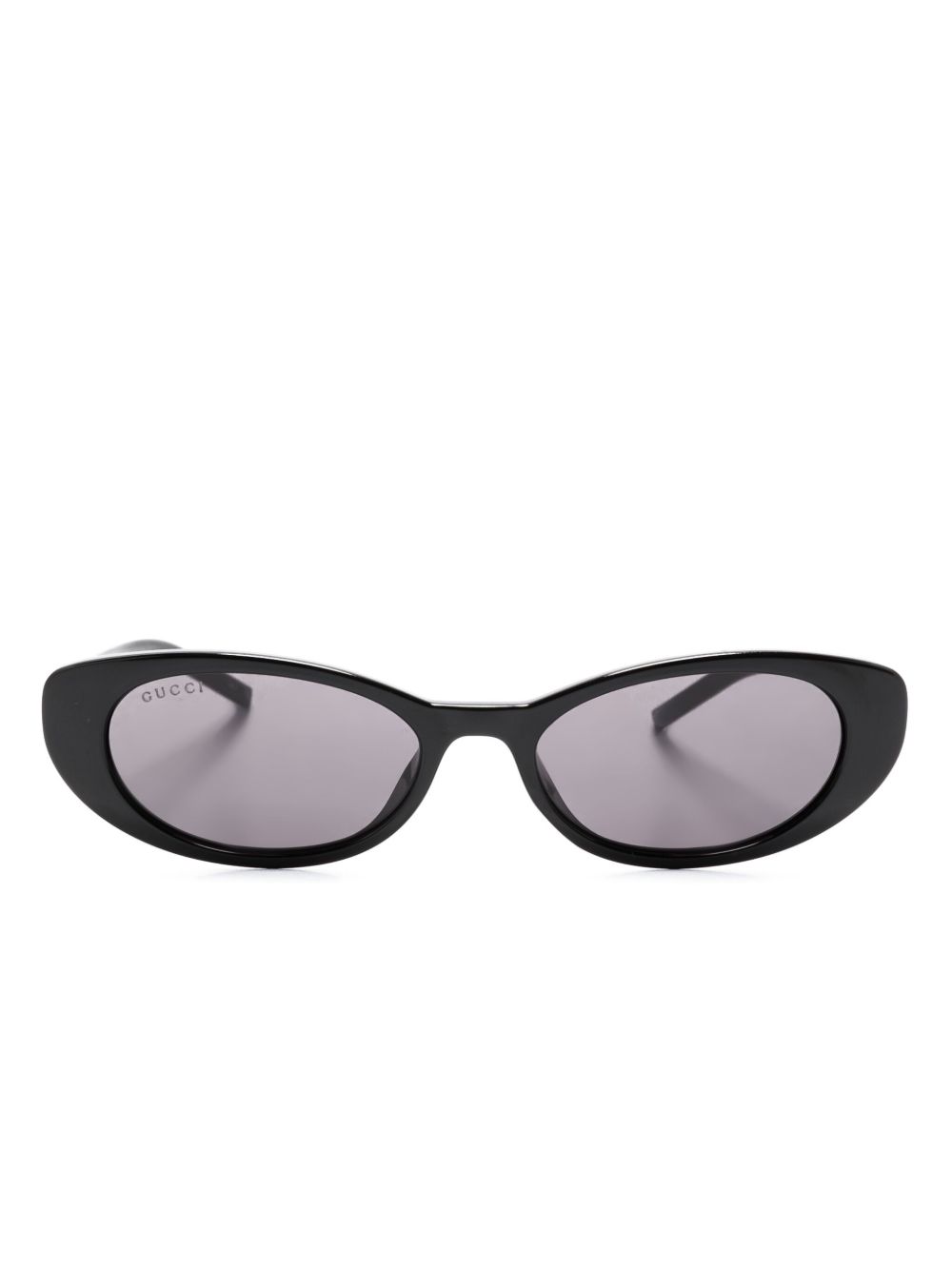 Gucci Eyewear 猫眼框太阳眼镜 - 黑色