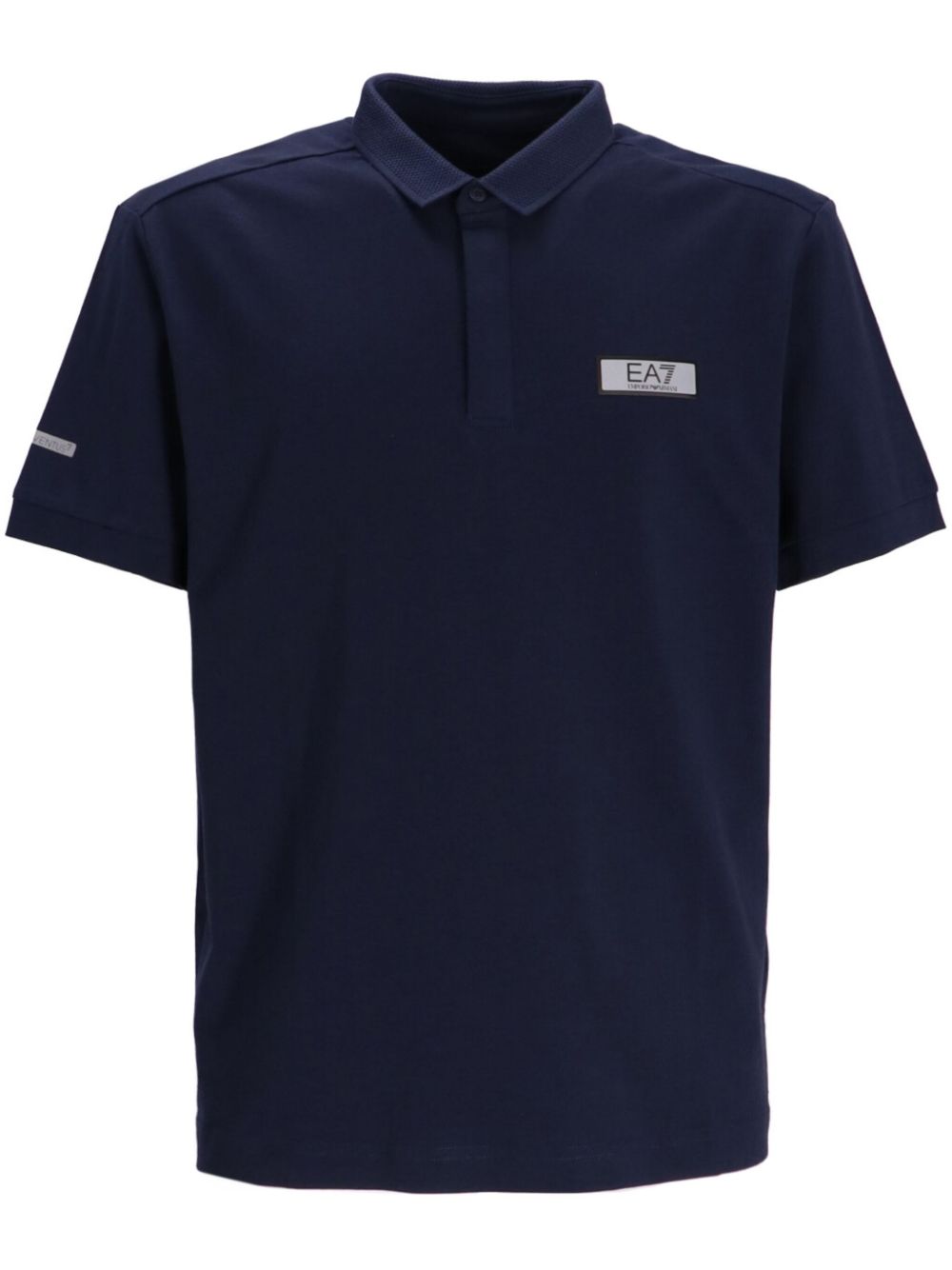 Ea7 Emporio Armani 标贴polo衫 - 蓝色