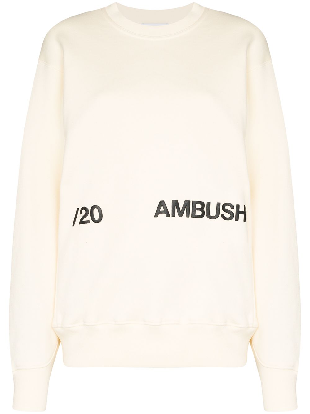 AMBUSH logo印花套头衫 - 白色