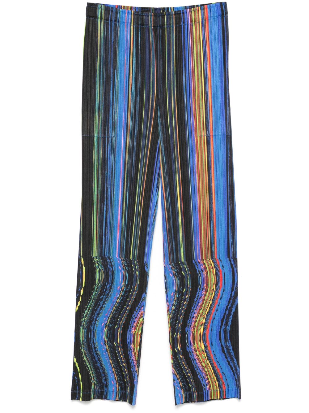 Pleats Please Issey Miyake Warp 长裤 - 黑色