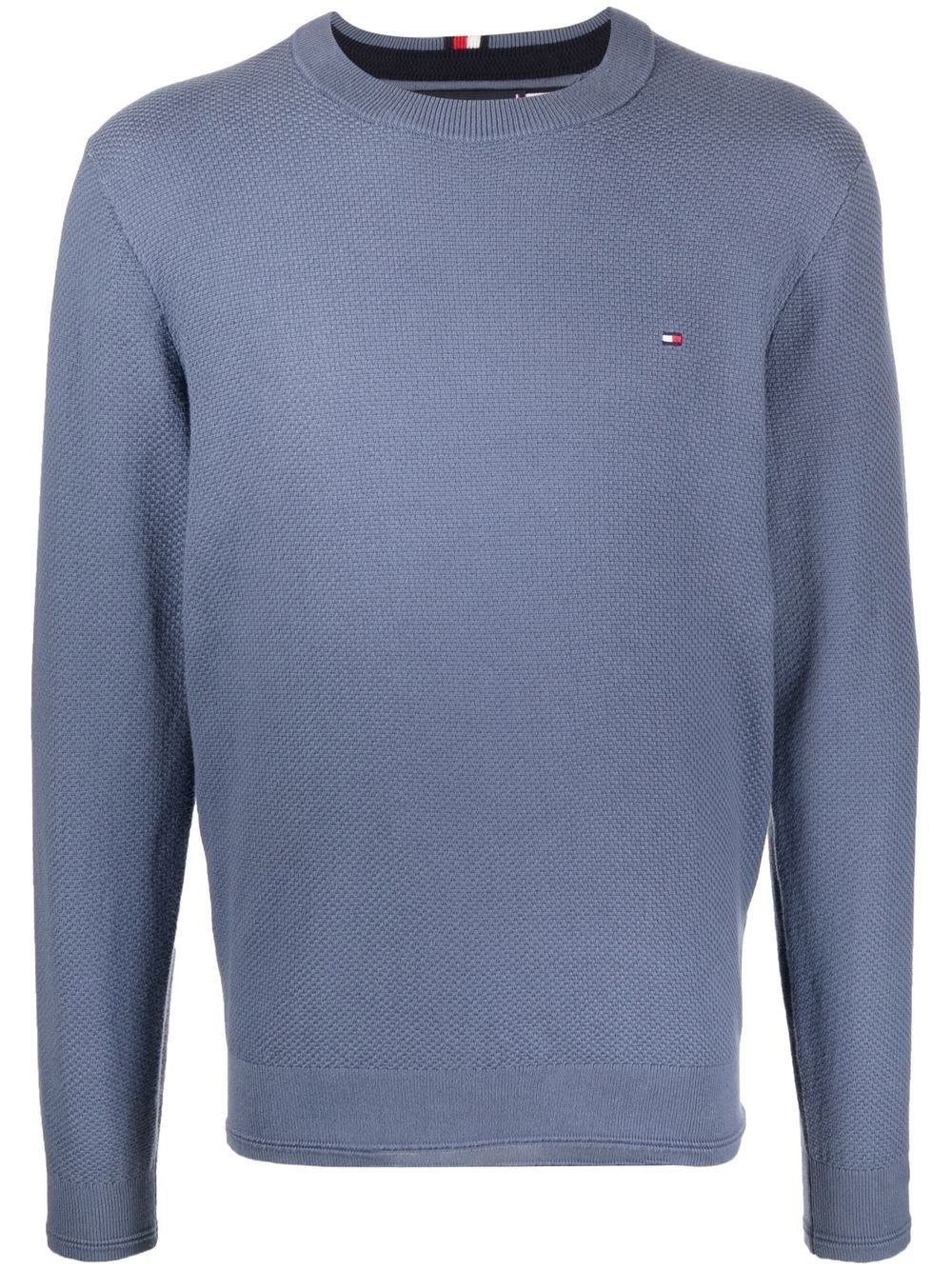 Tommy Hilfiger logo圆领卫衣 - 蓝色