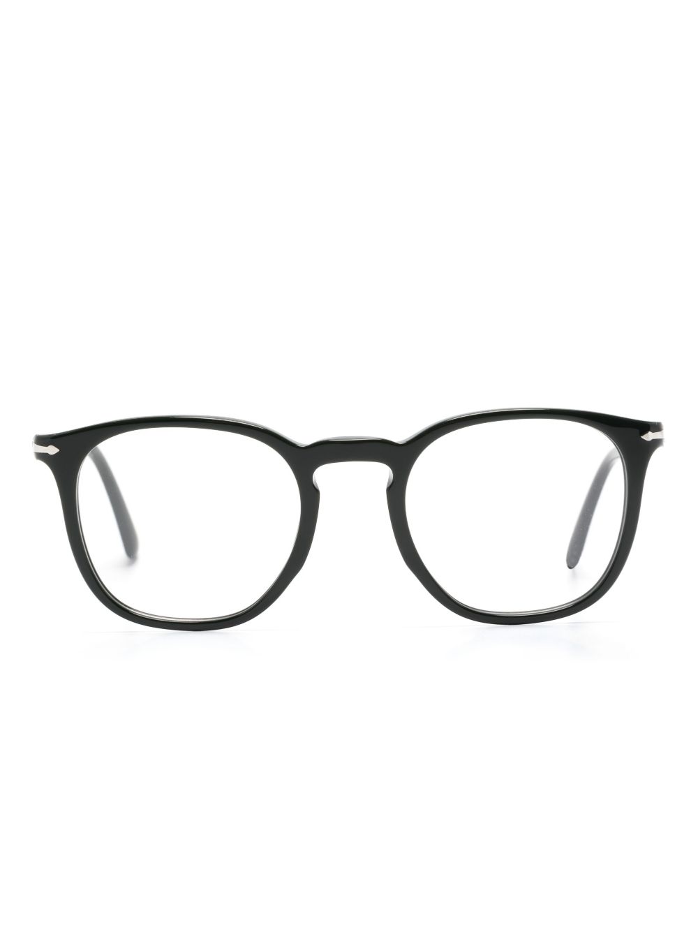 Persol 圆框眼镜 - 黑色