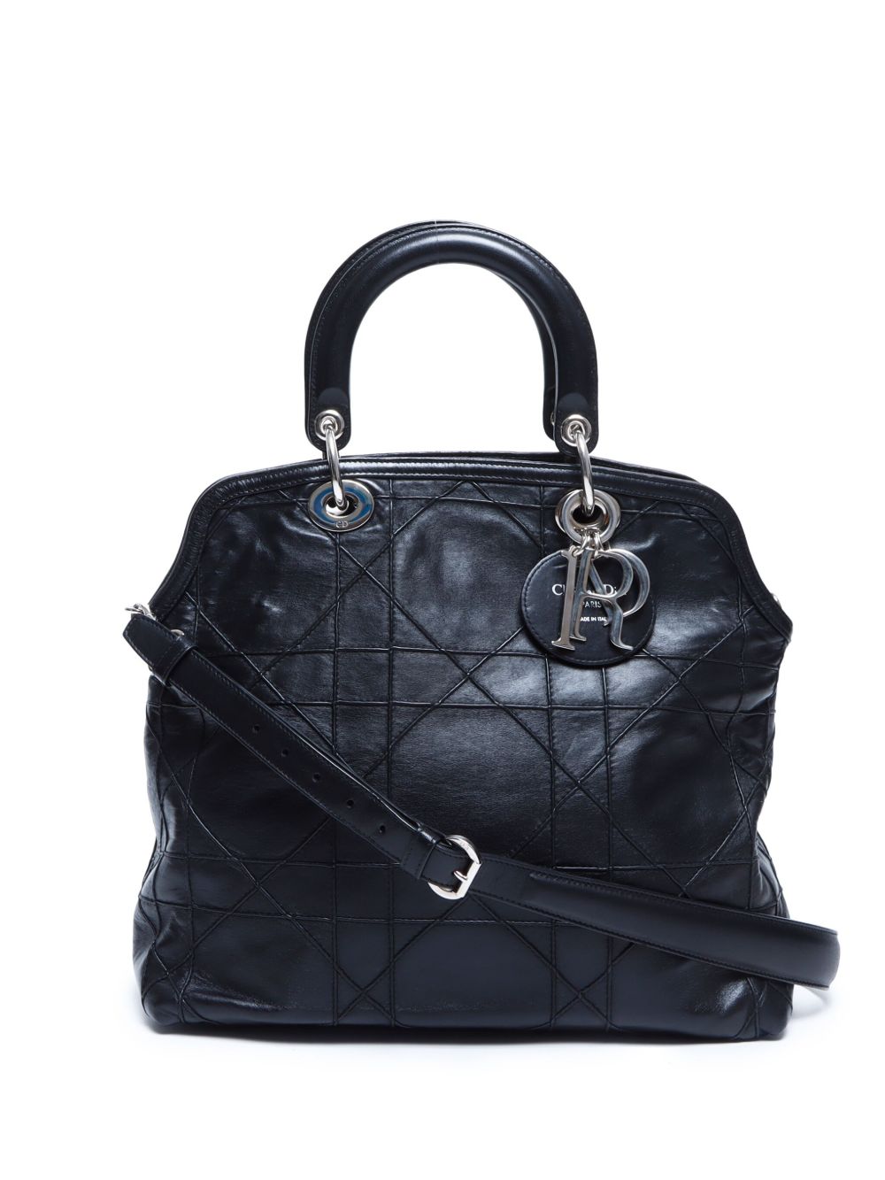 Christian Dior Pre-Owned Granville 皮质托特包（典藏款） - 黑色