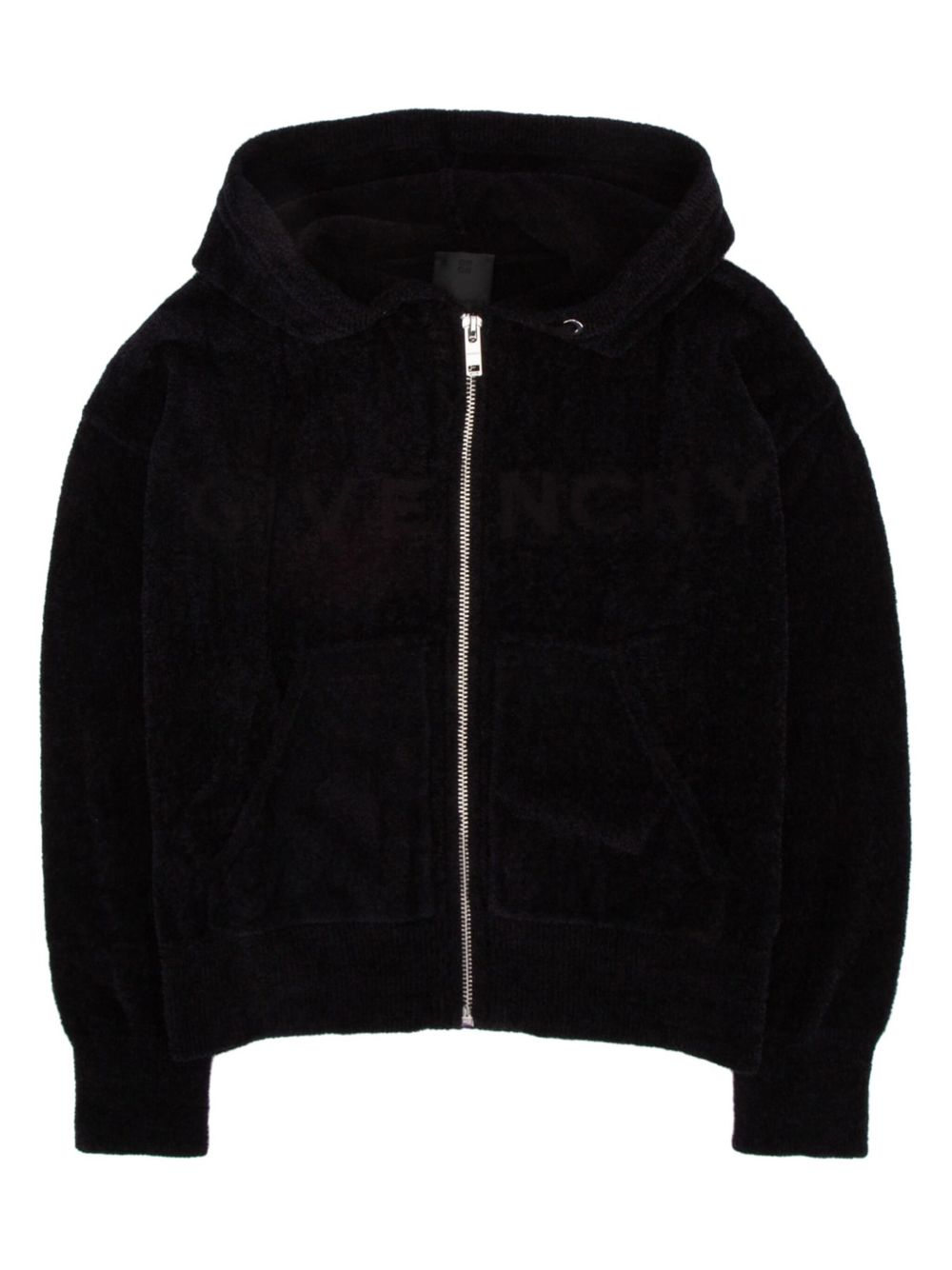 Givenchy Kids Hooded 夹克 - 黑色