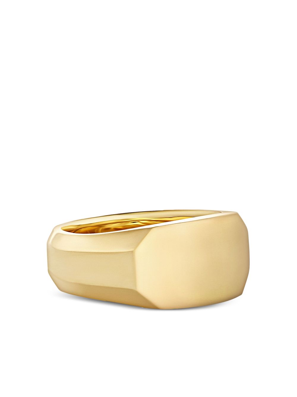 David Yurman 18K黄金 Streamline Cigar 图章戒指 - 金色