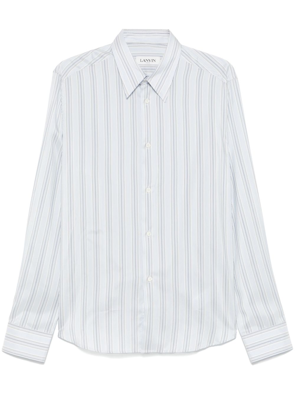 Lanvin 条纹衬衫 - 蓝色