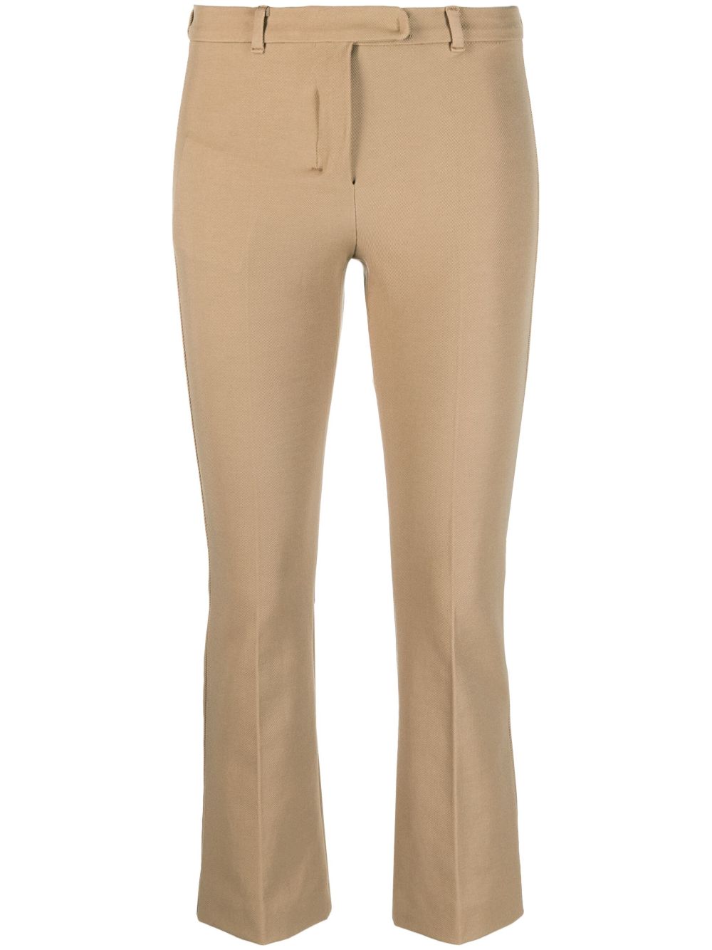 'S Max Mara 棉混纺露踝裤 - 中性色