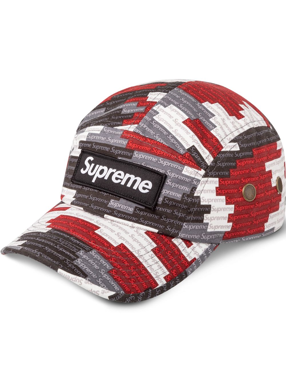 Supreme 军旅风露营帽 - 红色