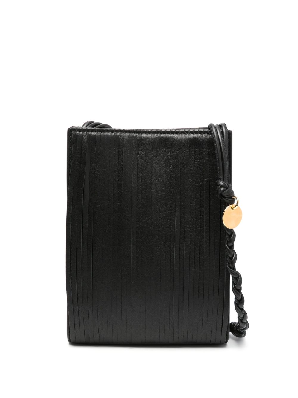 Jil Sander Tangle Fringe 皮质小号斜挎包 - 黑色