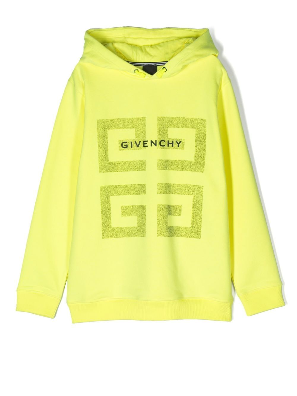 Givenchy Kids 4G logo印花连帽衫 - 黄色