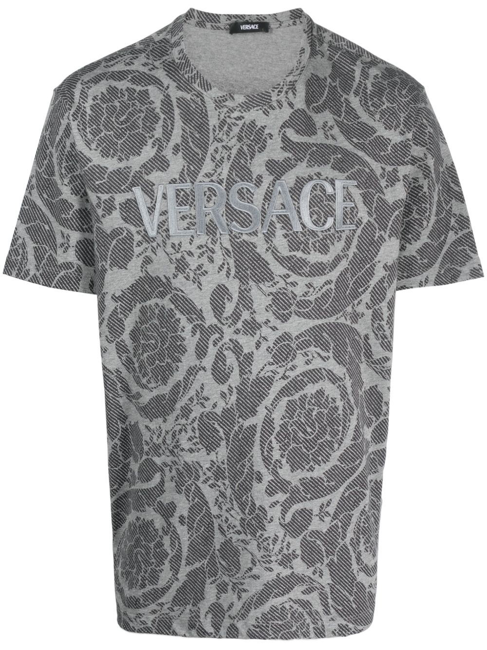 Versace Barocco Silhouette T恤 - 灰色