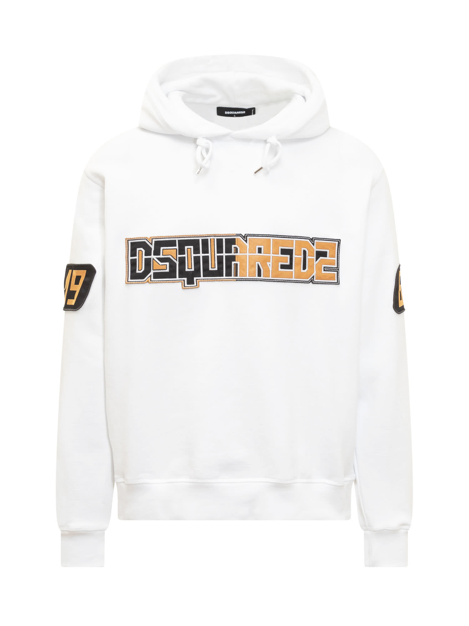 Dsquared 2徽标印花连帽衫
