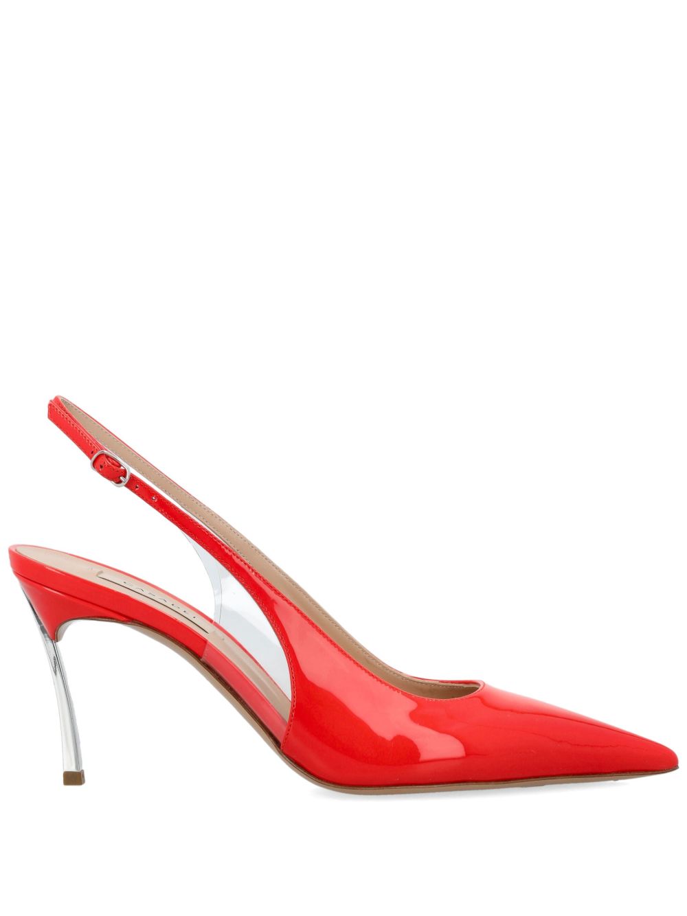 Casadei Superblade 裹踝高跟鞋 - 红色