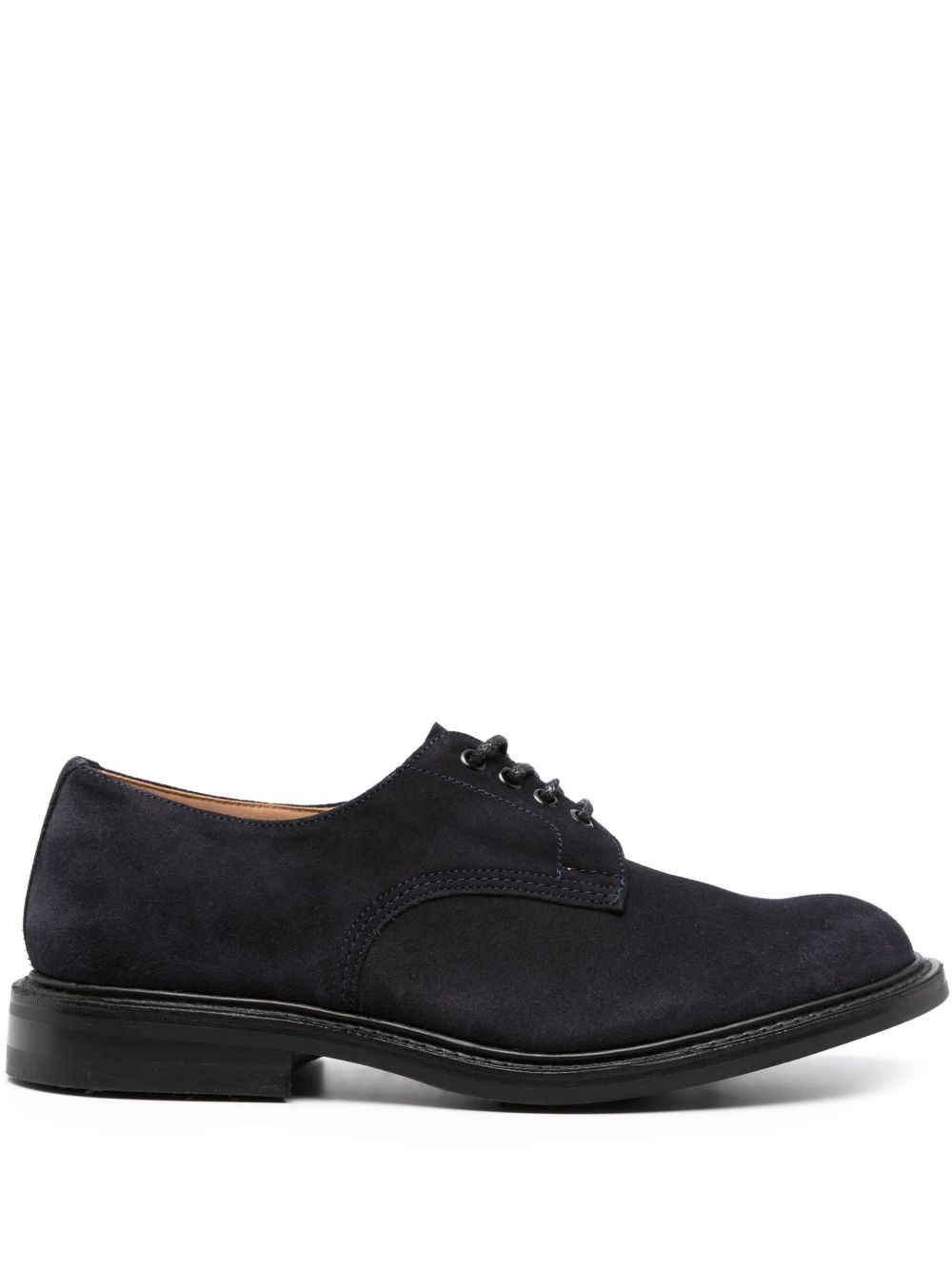 Tricker's Danielo 圆头德比鞋 - 蓝色