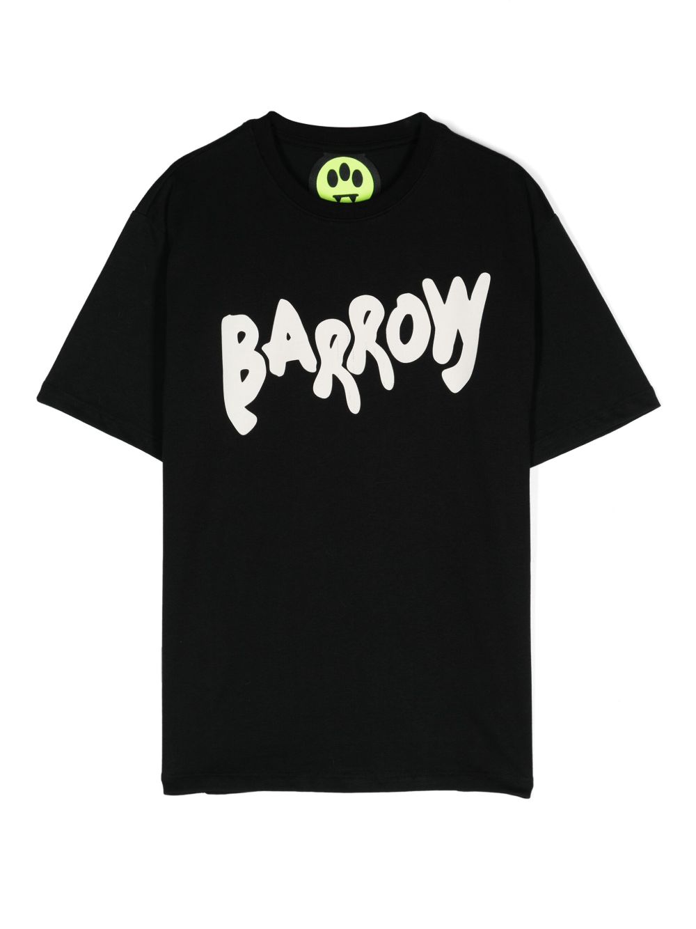 Barrow kids Smiley 印花棉质T恤 - 黑色