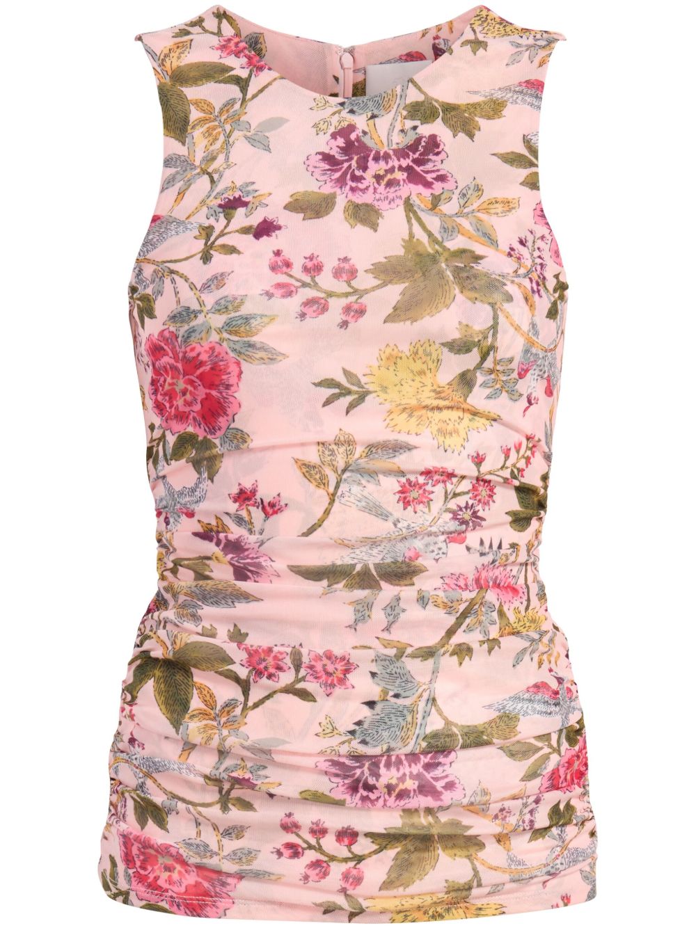 Cinq A Sept Hana Floral Dasha上衣 - 粉色