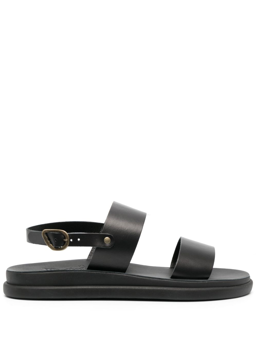 Ancient Greek Sandals Timon 皮质希腊风凉鞋 - 黑色