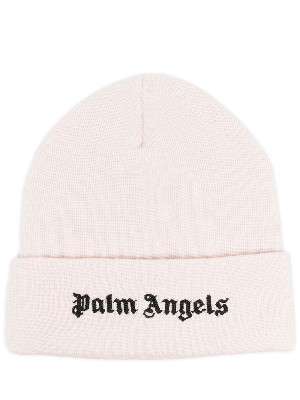 Palm Angels logo刺绣棉套头帽 - 粉色