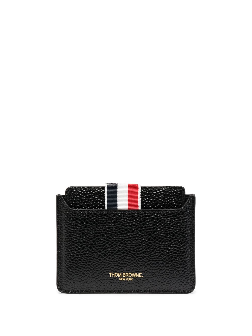 Thom Browne 罗缎环形皮质镜子保护套 - 黑色