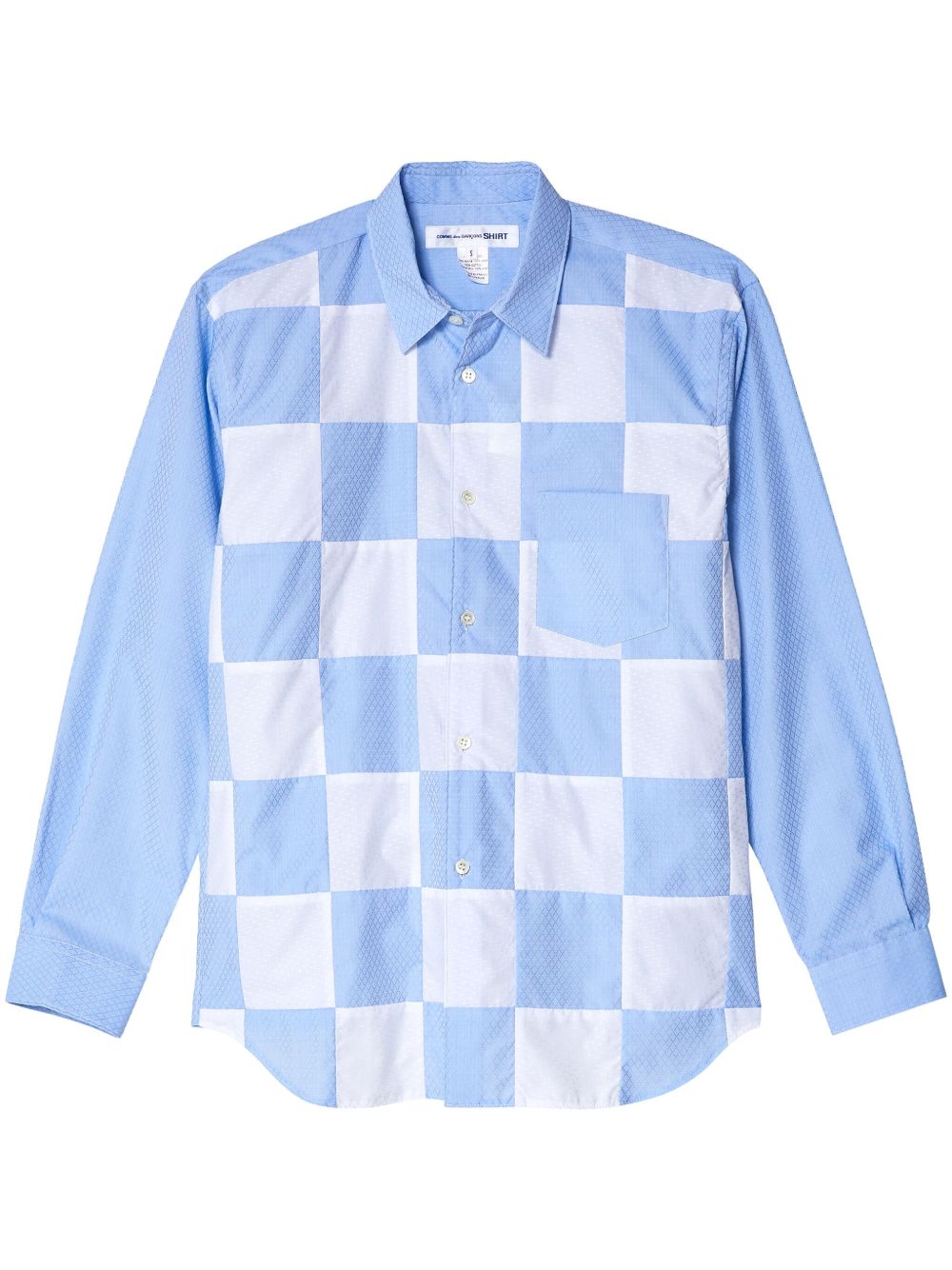Comme Des Garçons Shirt 格纹棉衬衫 - 蓝色