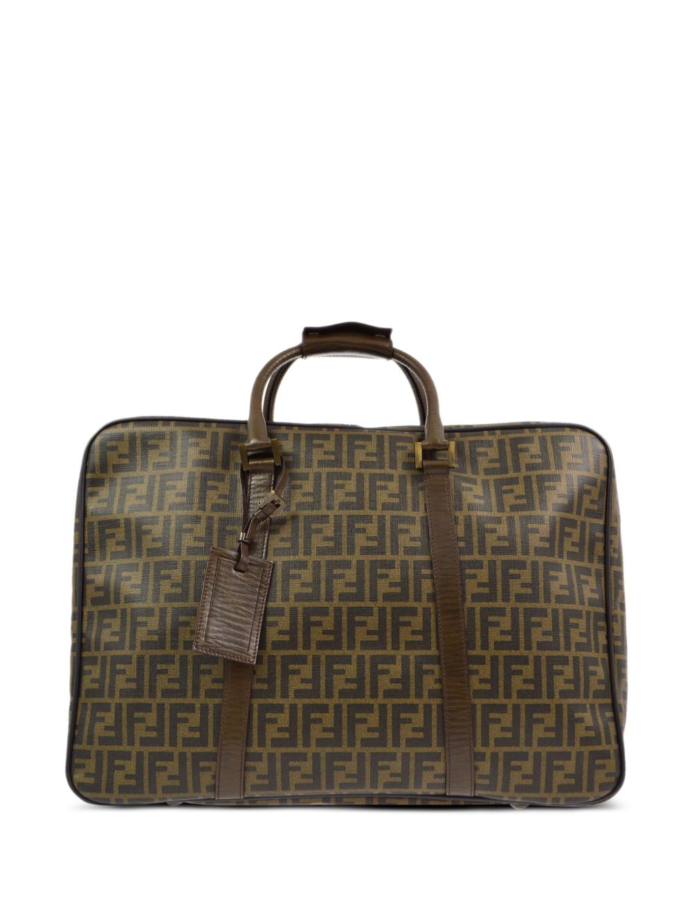 Fendi Pre-Owned Zucca 手提包（1990-2000年典藏款） - 褐色