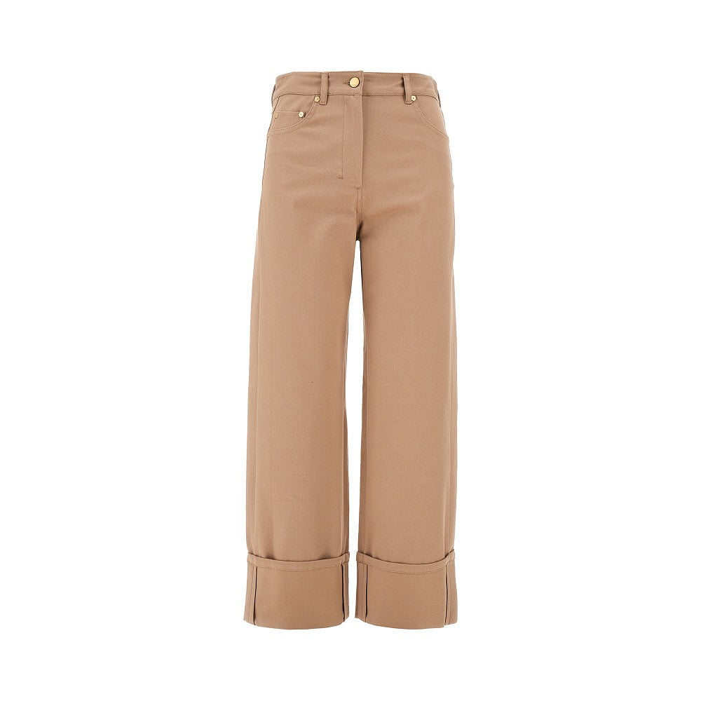 MAX MARA S Denim pants with cuffs Woman 42