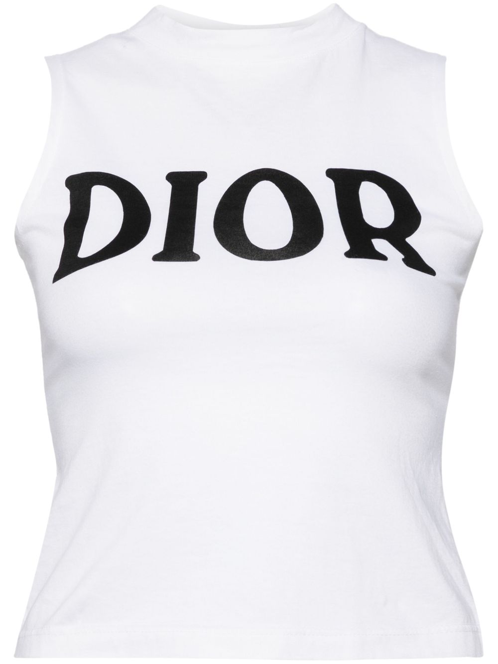 Christian Dior Pre-Owned logo印花马甲（典藏款） - 白色