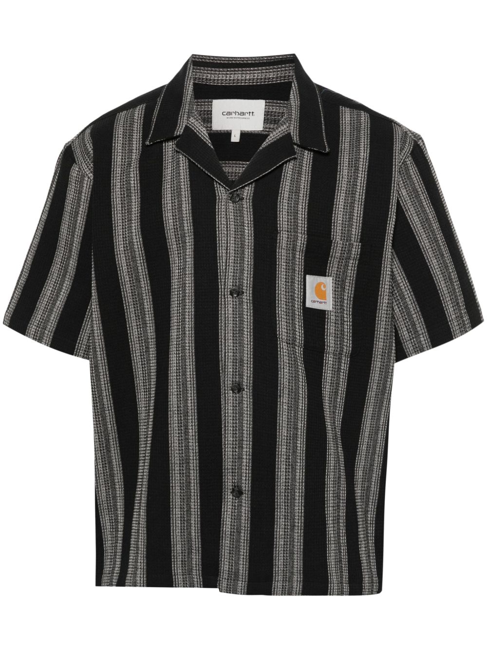 Carhartt WIP Dodson 华夫格图案衬衫 - 黑色