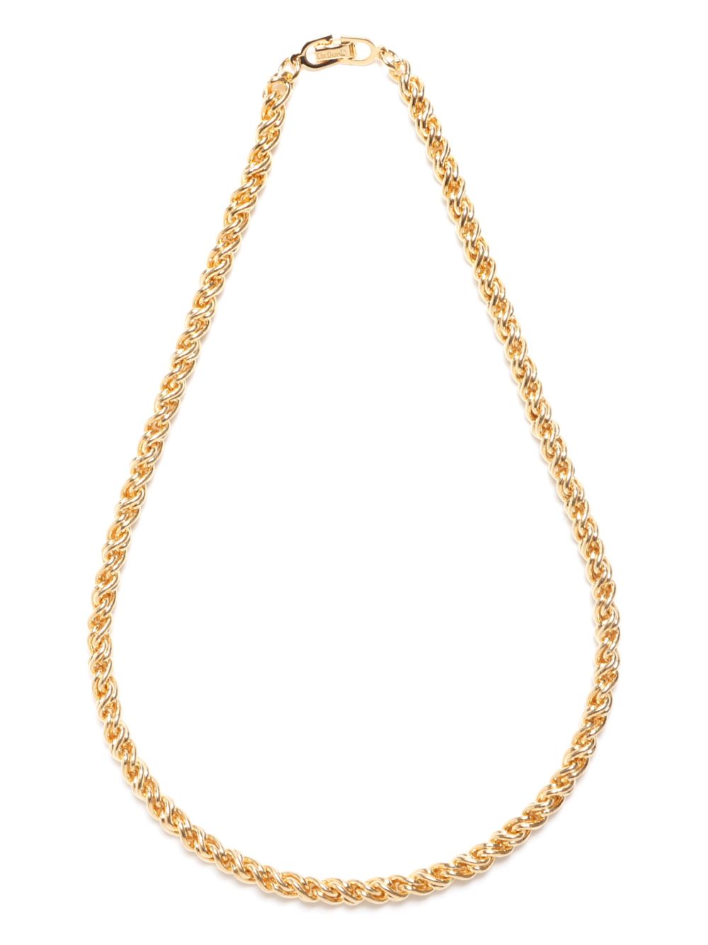 Christian Dior Pre-Owned 链式项链（1990-2000年代典藏款） - 金色