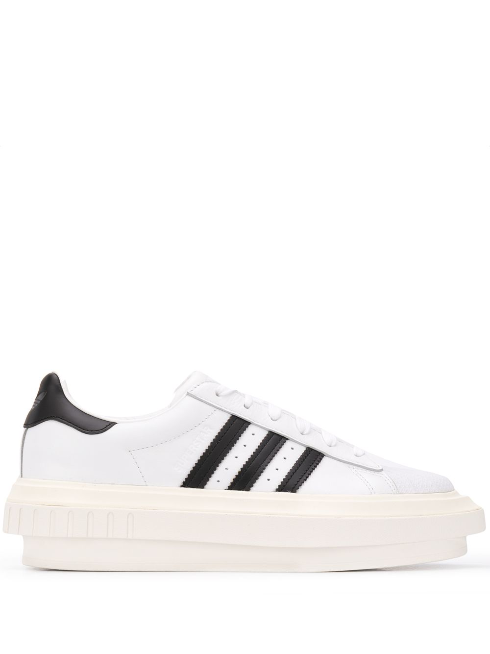 adidas Originals 低帮厚底板鞋 - 白色