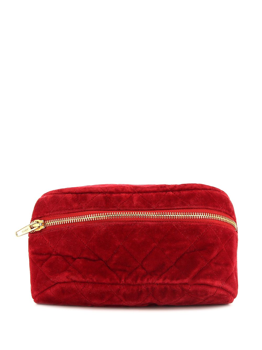 CHANEL Pre-Owned 菱纹绗缝腰包 - 红色