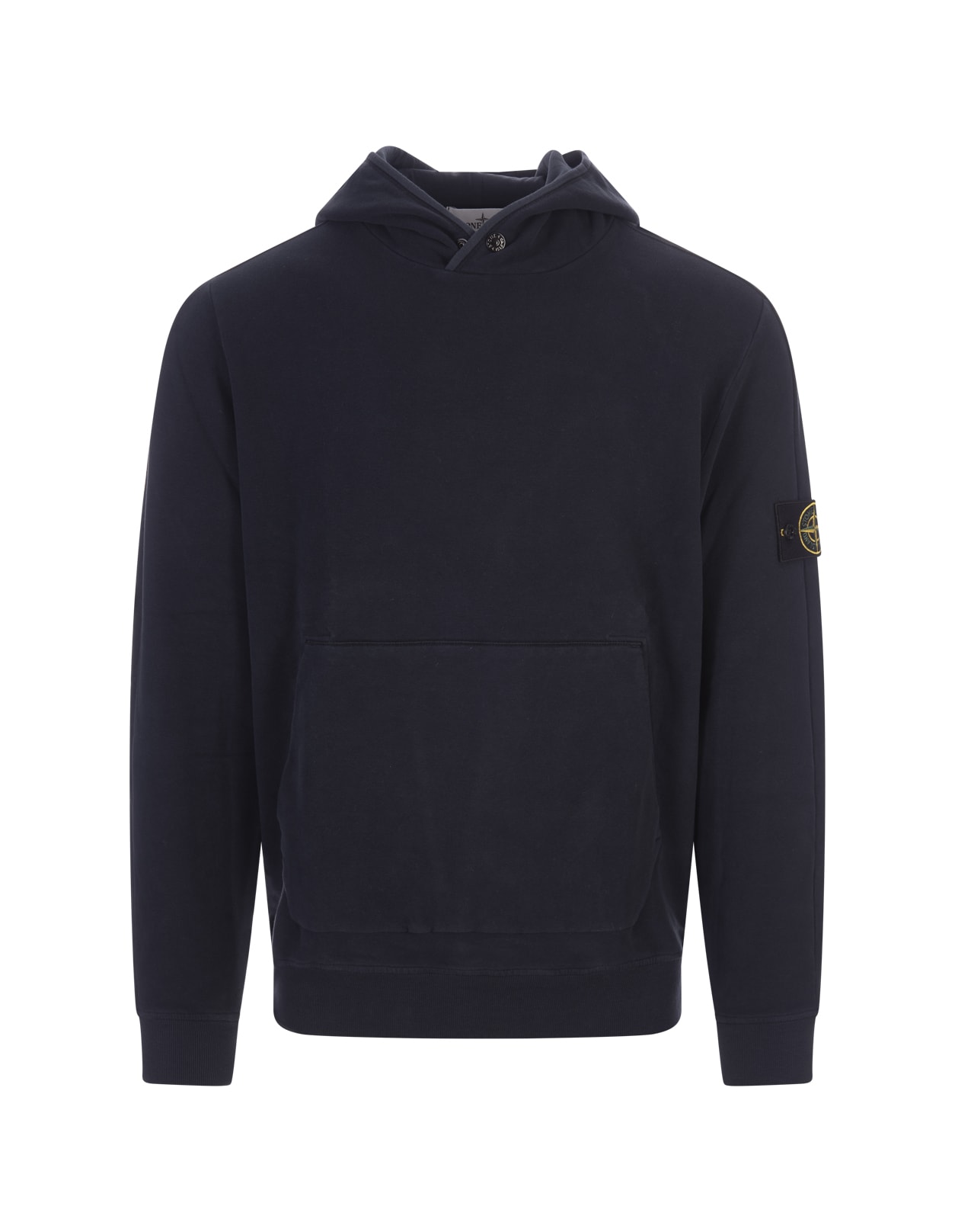 Stone Island海军蓝运动衫配内衬连帽衫