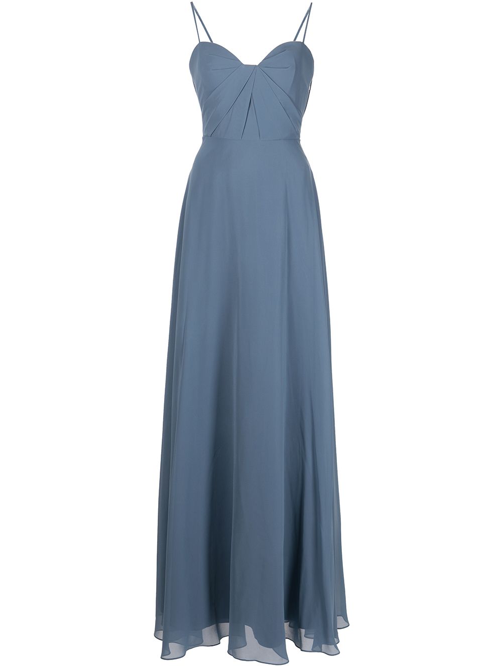 Marchesa Notte Bridesmaids 吊带长款连衣裙 - 蓝色