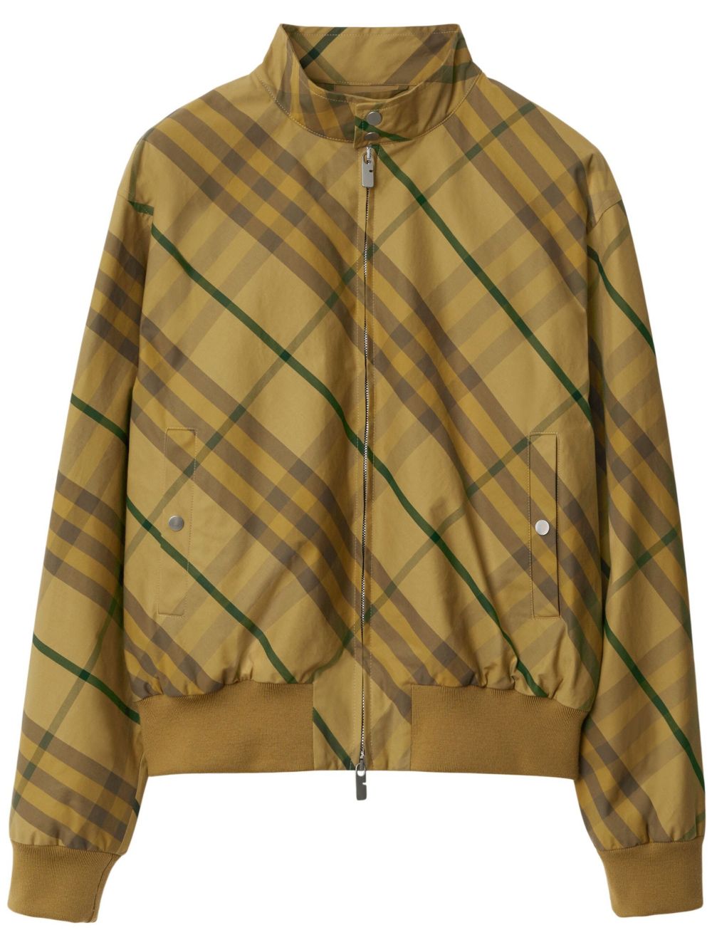 Burberry 格纹飞行员夹克 - 黄色