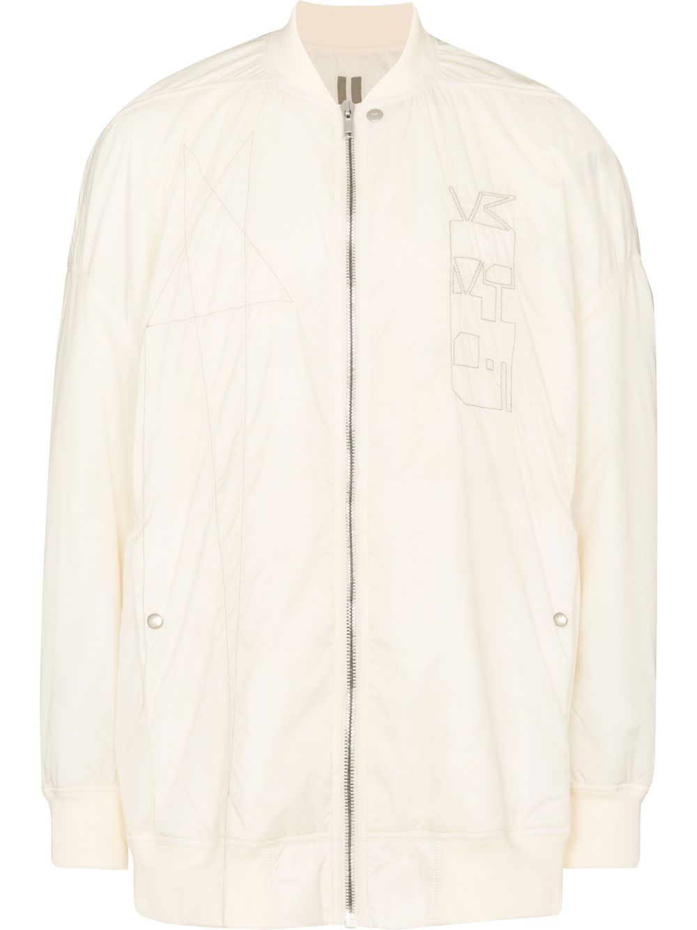 Rick Owens DRKSHDW logo刺绣飞行员夹克 - 中性色
